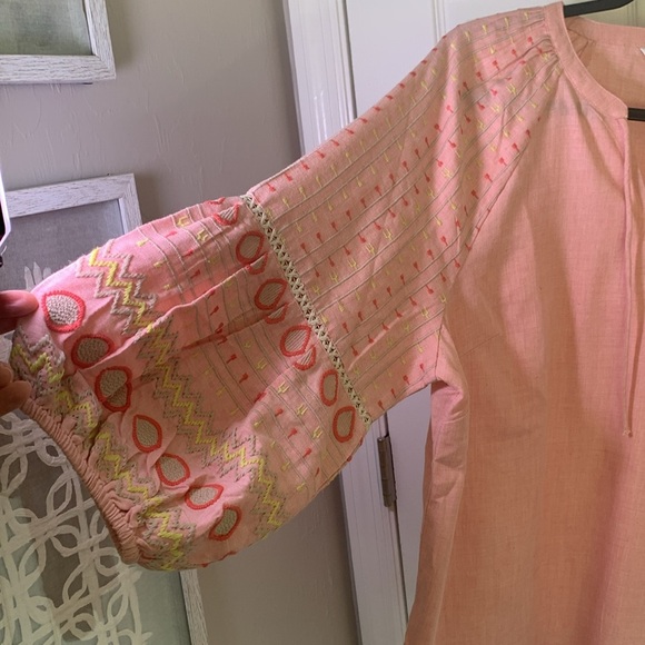 Canyon Retreat boho embroidered peasant blouse size size large - Picture 2 of 9